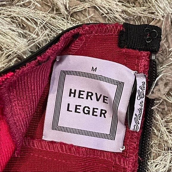 Herve Leger Eliana One Shoulder Bandage Dress - Picture 6 of 13